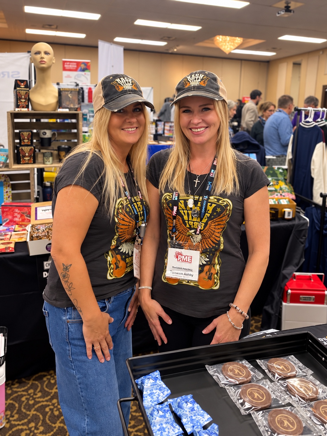 Dorothy and Tamasin together on the show floor